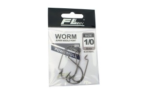 5 haczyków nr 1/0 WORM OFFSET
